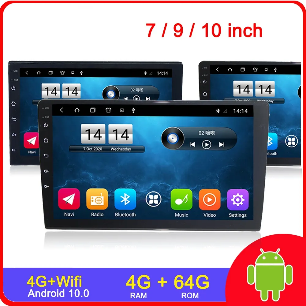 7/9/10,1 Zoll 2 Din Player Android Auto DVD Radio undefiniert Universal Stereo Für Volkswagen Nissan Hyundai Kia Toyota