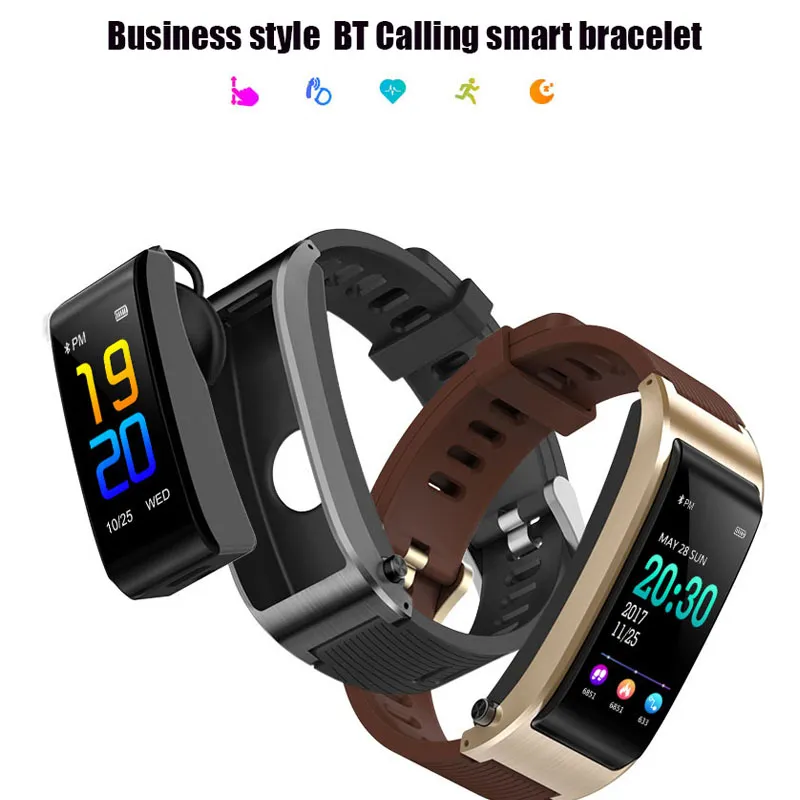 2022 heißer verkauf männer frauen Smart Armbänder sport stahl Smart Band Bluetooth anrufe Tragbare Armband Touchscreen telefon Anruf gesundheit armband