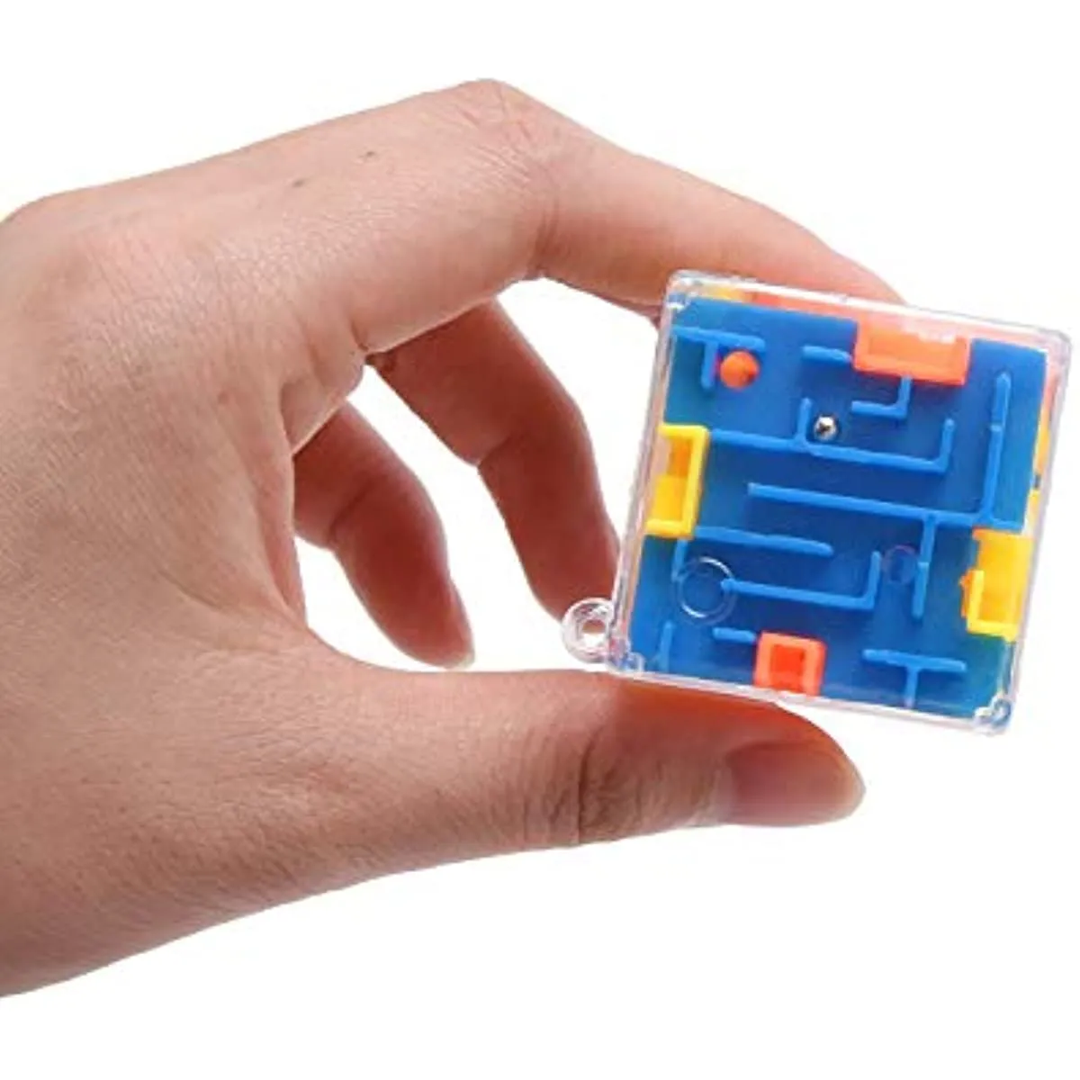 3D Cube Maze Puzzle Box Box Boving Game Game Blue Yellow Orange Toy Game Games Challenge Toidge Toys Balann