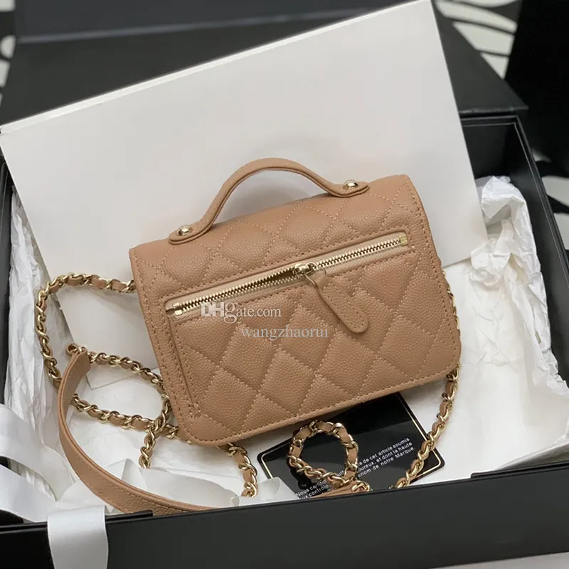 Genuine Leather Designer Clutch Bag with Chain Mini Crossbody Bag for Women Beige Cream Green Brown Black Vintage Style