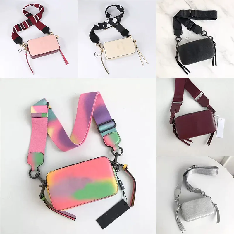 The Snapshot Camera Sacs à bandoulière Femmes Crossbody Sacs à main Designer Luxury Fashion Leather White All Black Pink Cross Body Strap Purse Bag With Box