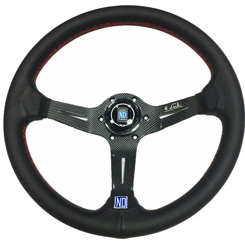 NARDI Steering Wheel Classic ND Black Leather 350mm 13INCH297G From