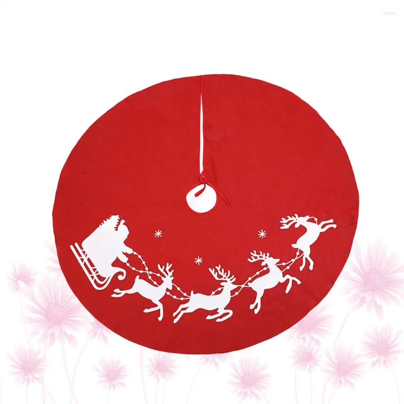 Decorazioni natalizie da 80 cm Gonna ad albero Elk Pattern Feste Festivo Apron