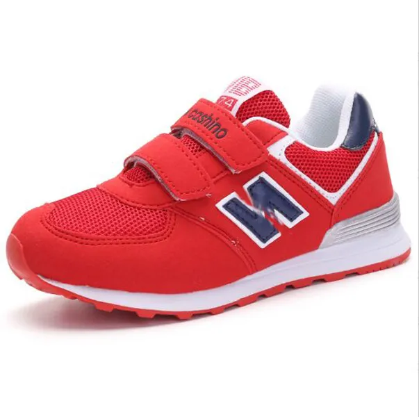 Kids PU Leather Low Top Sneakers - Platform Walking Shoes For Boys And Girls