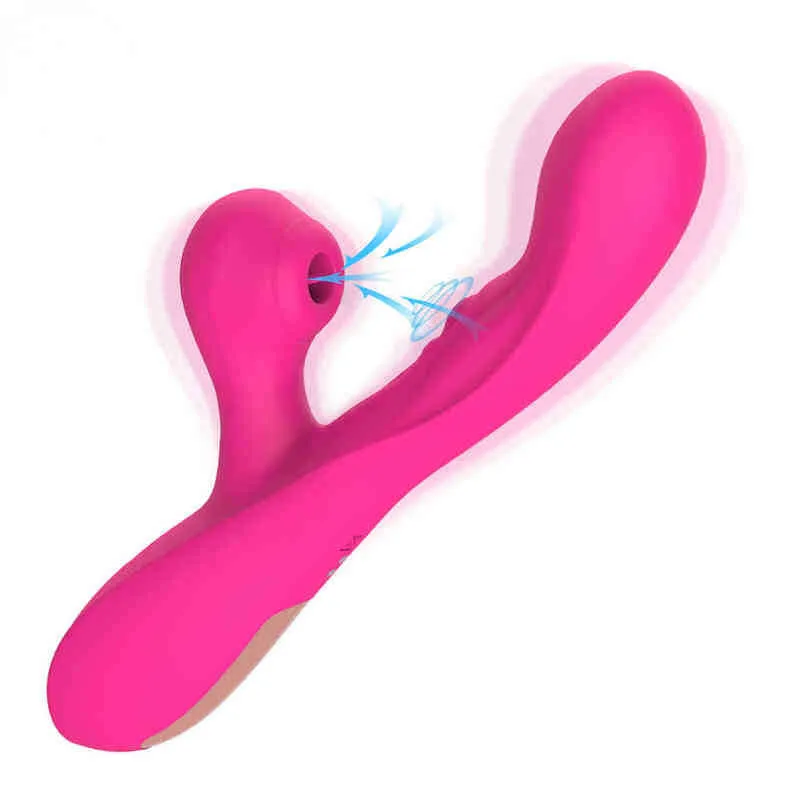 Taoqi potenti vibratori a GSpot per donne Flap Clitoris stimolante Massager Rabbit vibratore Sucker Sex Toys for Women J220803