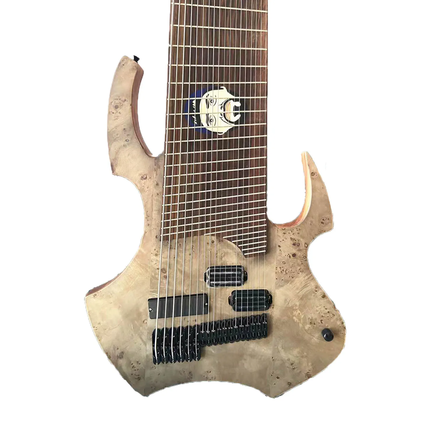 ファゴット タンポ 多数 Mahogany Electric Guitar With Natural Wood Finish, Burl