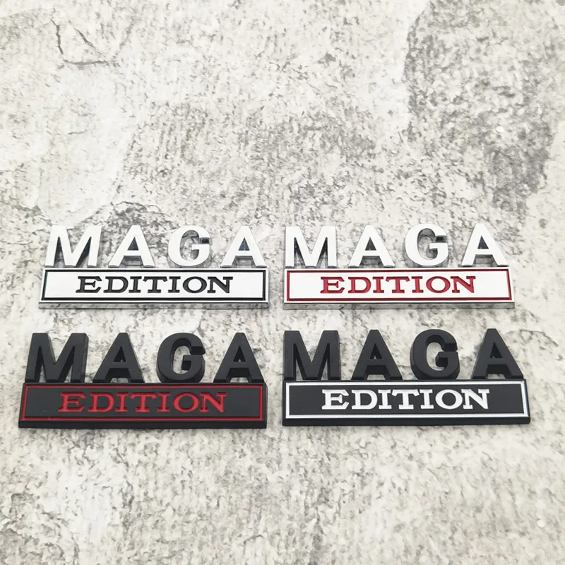 MAGA EDITION Car Sticker For Auto Truck 3D Badge Emblem Decal Auto Accessories 8.5x3.5cm Wholesale