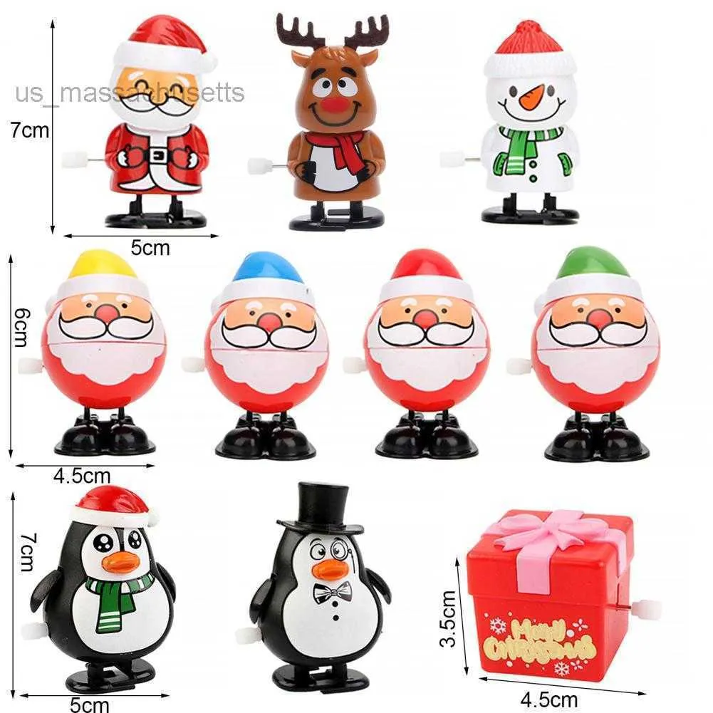 15 Jouets à Remonter De Noël - Père Noël, Bonhomme De Neige, Pingouin - 5-7 Cm - Pour Chaussettes Et Décorations