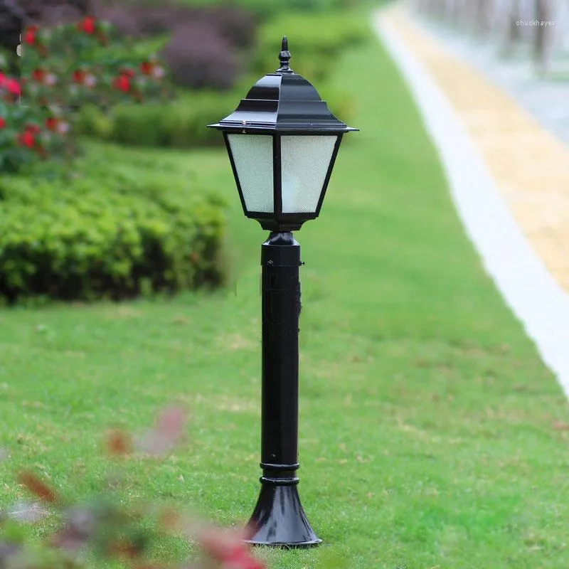 Lampada da giardino moderna alla moda Lampada da giardino per esterni Paesaggio stradale Luci a colonna alta 80 cm WCS-OLL003