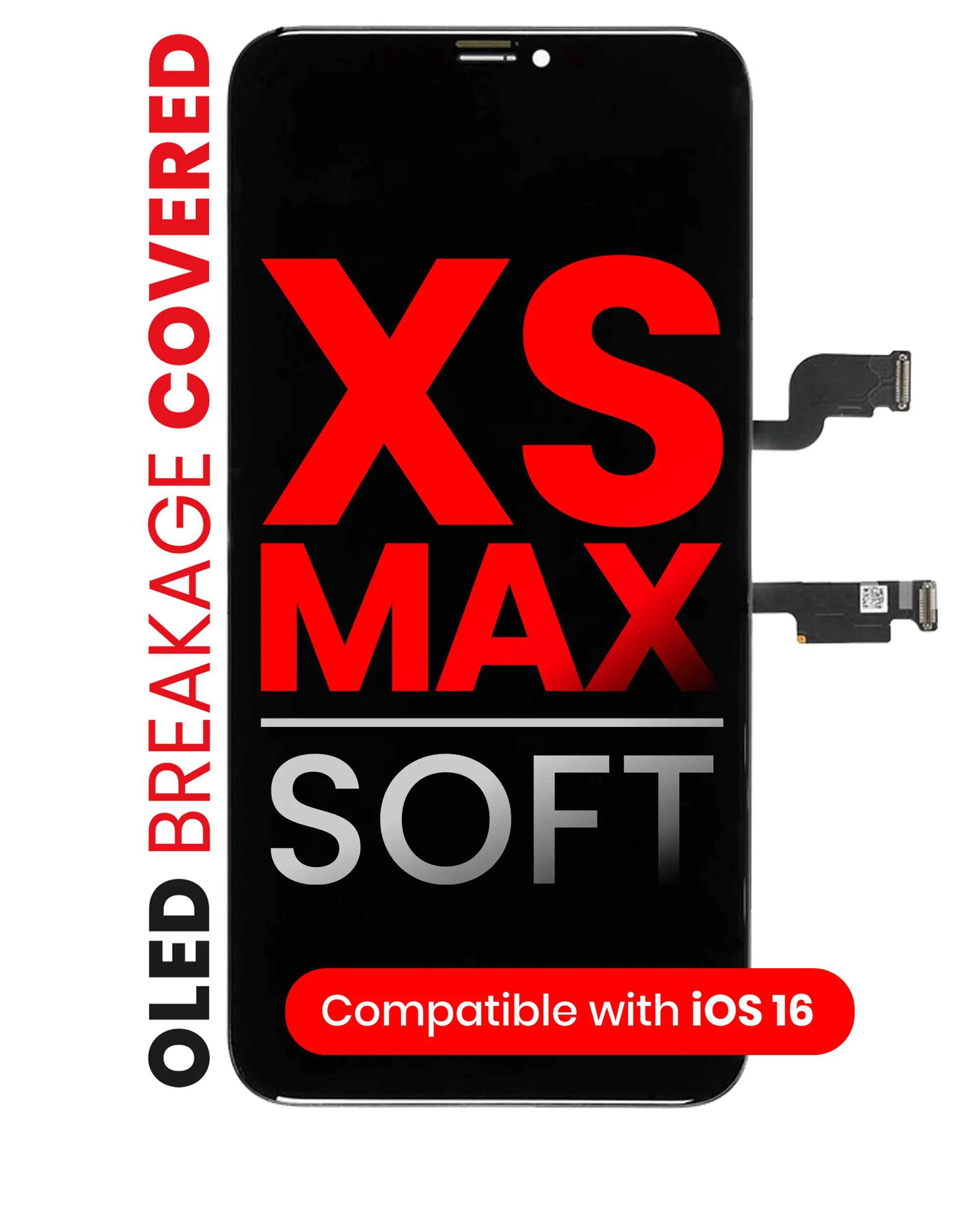 iPhone XS 용 Max LCD 디스플레이 패널 터치 스크린 디지타이저 어셈블리 교체 소프트 OLED 용
