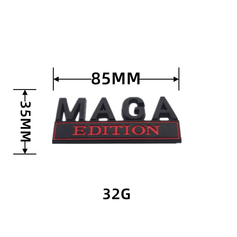 Party Decoration MAGA EDITION Car Sticker For Auto Truck 3D Badge Emblem Decal Auto Accessories 8.5x3.5cm