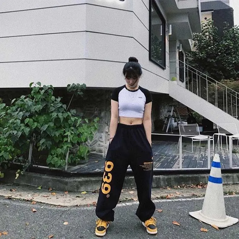 High Waist Womens Summer Capris Street Style Baggy Harem Sweatpants With  Letter 939 Design Loose Fit Jogger Sports Trousers Women For Sports Y2211  From Mengqiqi04, $12.74