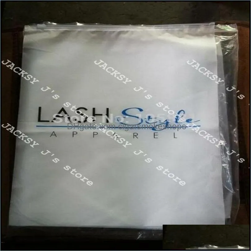 Customized Logo Frosted Plastic Plastic Bag Storage Kmart 24x35cm
