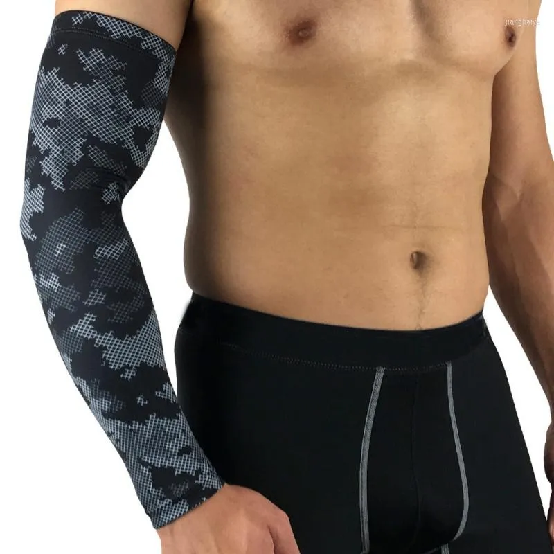 Knieschützer 1 Stück Ellbogenschutz Polyester Spandex Atmungsaktiver Anti-Rutsch-Sonnenschutz Elastischer Armwickelschutz