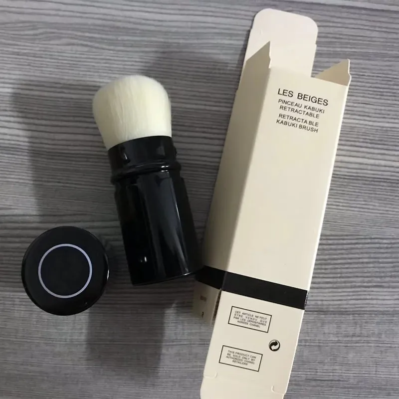 EPACK LES BELGES Single Brush RETRACTABLE KABUKI BRUSH With Retail Box Package Makeup Brushes Blendersingle Brush RETRACTABLE