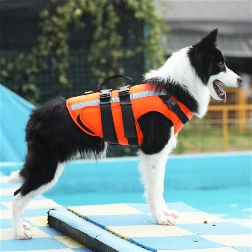 개 의류 애완 동물 구명 재킷 안전 의류 조끼 수영 수영복을위한 수영 수영복 221109