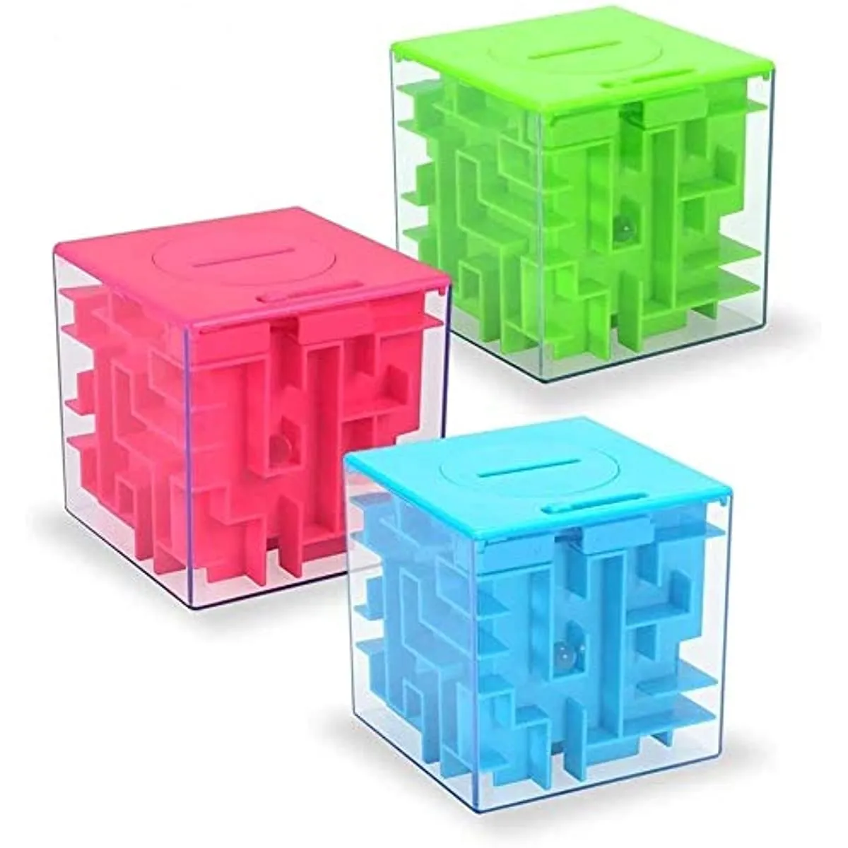 Science Toys 3Pcs Money Maze Puzzle Box Twister CK Titolare del regalo di denaro unico Giochi divertenti per bambini e compleanni per adulti