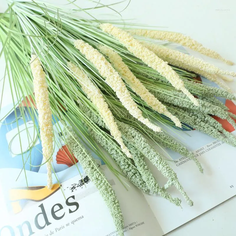 Decorative Flowers Onion Grass Ear Of Corn Plante Artificielle Garden Home Decor Artificial Plants Hogar Aesthetic Room Decoration