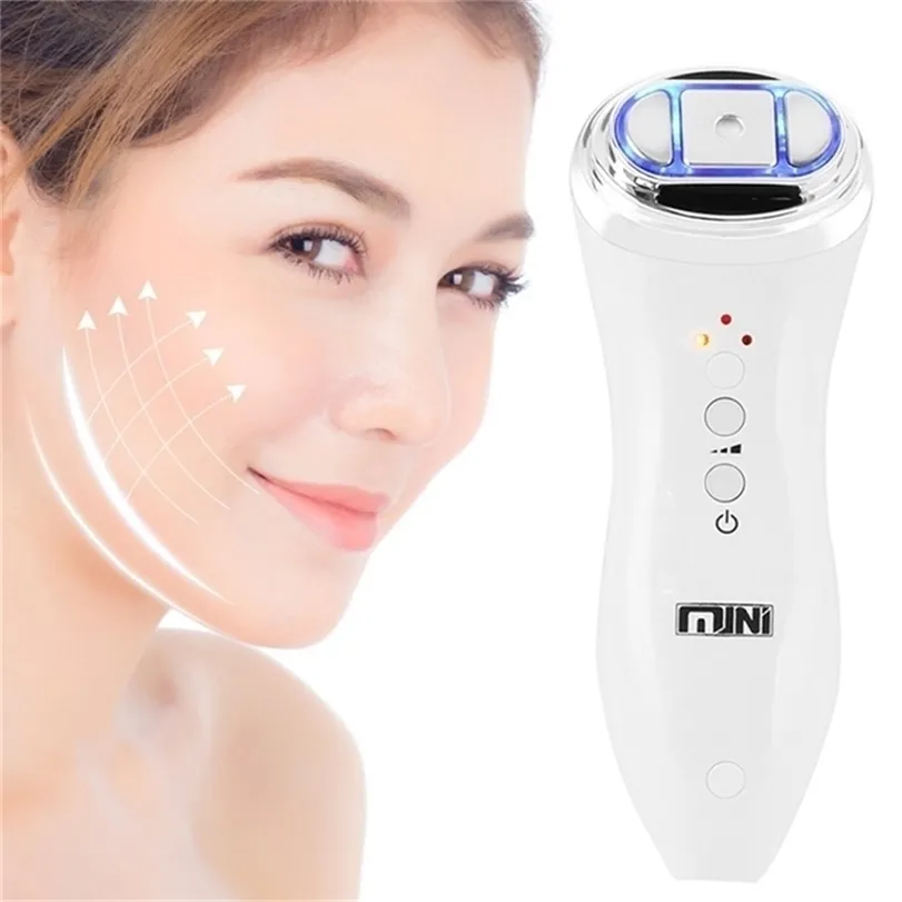 Dispositivi per la cura del viso Ultrasuoni Mini Hifu Bipolare RF Macchina per il sollevamento ad ultrasuoni focalizzata ad alta intensità LED Antirughe Pelle Spa Beauty 221109