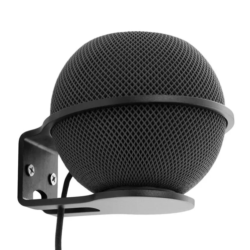 جدار الجدار مناسب لـ Apple HomePod Mini Smart Smart Metal Metal Holder Audio Audio Seeper Bracker Stand261y