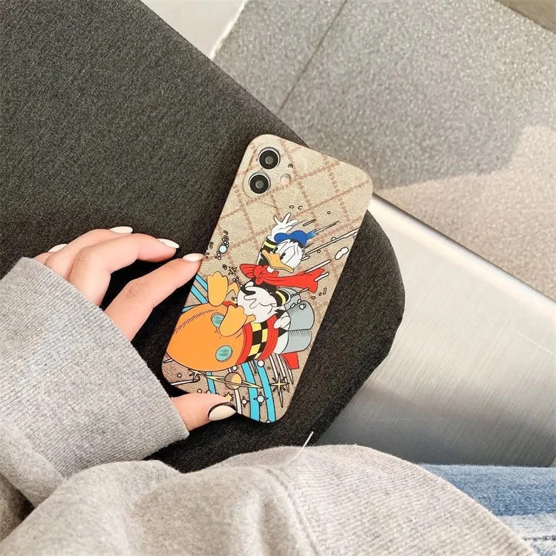 Designer Frosted Phone Case Soft iPhone 14 Pro Cases Cartoon Fashion Styles för iPhone 13 Promax 14Plus 12Pro 11 XS X XR 12mini Telefonöverdrag