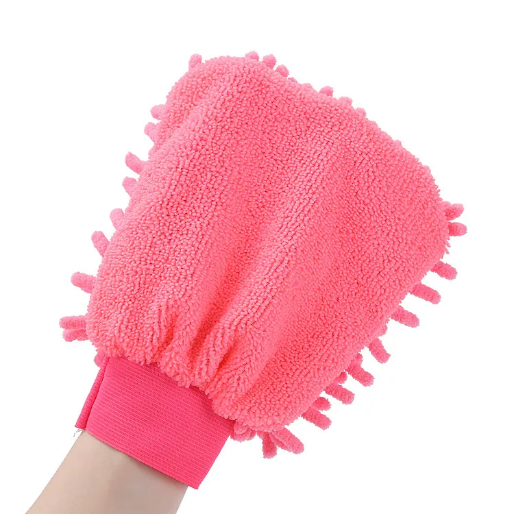 Microvezel chenille wassen handschoenen koraal fleece anthozoan auto spons wasstoffer verzorging reiniging ysj48