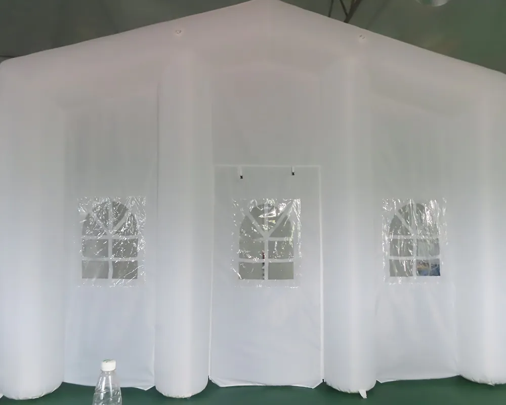 White Color Gaint Inflatable Wedding Tent Event Party Tents Advertising Building House Outdoor Marquee Widows Church with blower