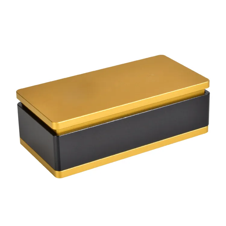 Accessories Rosineer Rectangular Pre-Press Mold 3" x 5" Food-Grade Dab Tool Kit Gold Anodized Aluminum