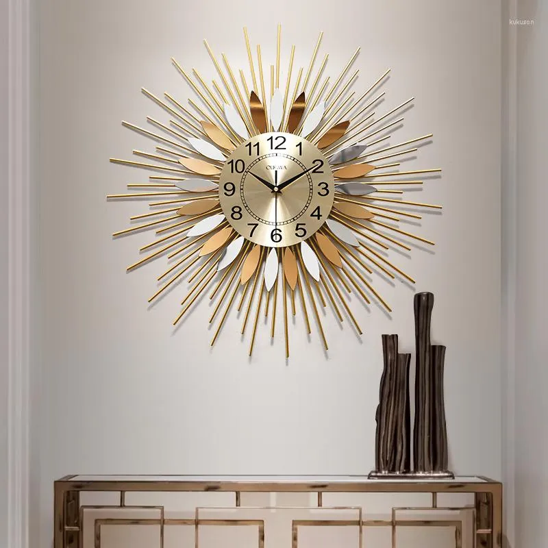 Wall Clocks Quality Clock Modern Design Creative Stickers Art Poster Watch Decorative Silent Room Horloge Home Decor