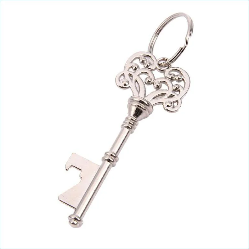 Abridores de abridores retro garrafa abridor de teclas de abridores de cerveja Keychain Ring Open Brabing Drinking Accessori Drop Drop Home Garden Kitchen D Dhywp