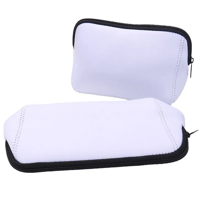 Sublimation Neoprene Storage Bag Blank DIY Women Handbags Waterproof cosmetic bags With Zipper for Adults Kids Z11