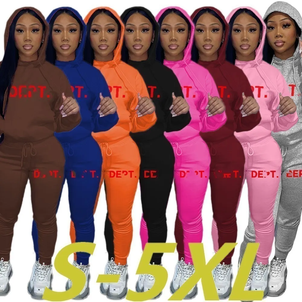 2024 Designer Brand Women Tracksuits Staving Suits Print Print Two Sties Hoodies Pants Sweeve Longsuits Sportswear Outfit 5XL Plus Size Casual Complements 8913-9