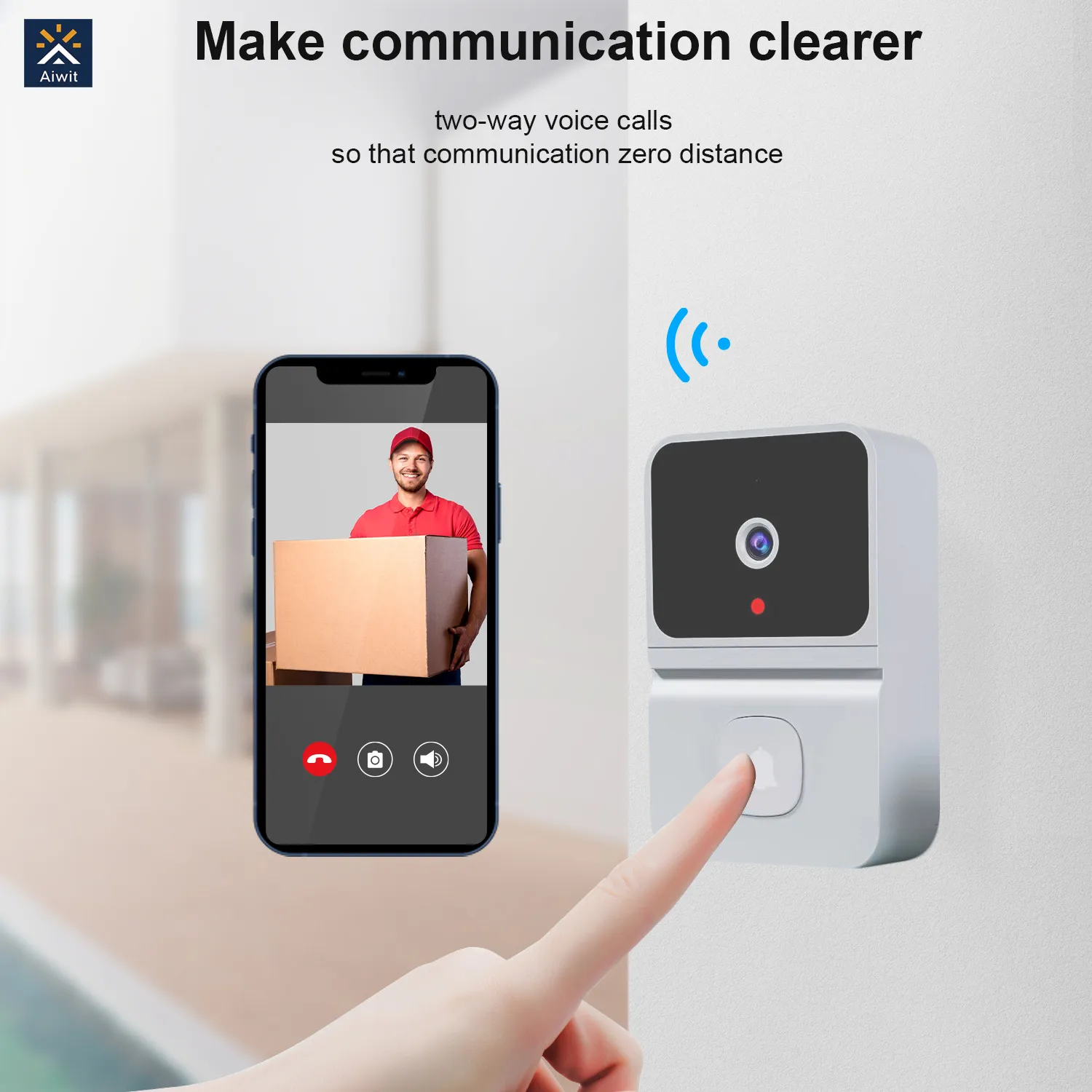 Intelligent Visual Doorbell Ding Dong Wireless Remote Home Monitoring