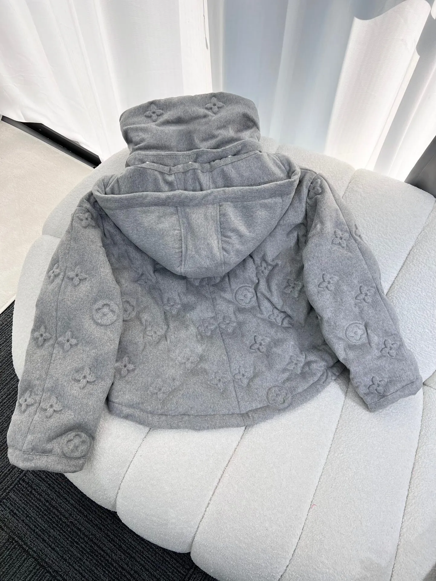Jackets & Coats  Louis Vuitton Monogram Boyhood Grey Puffer