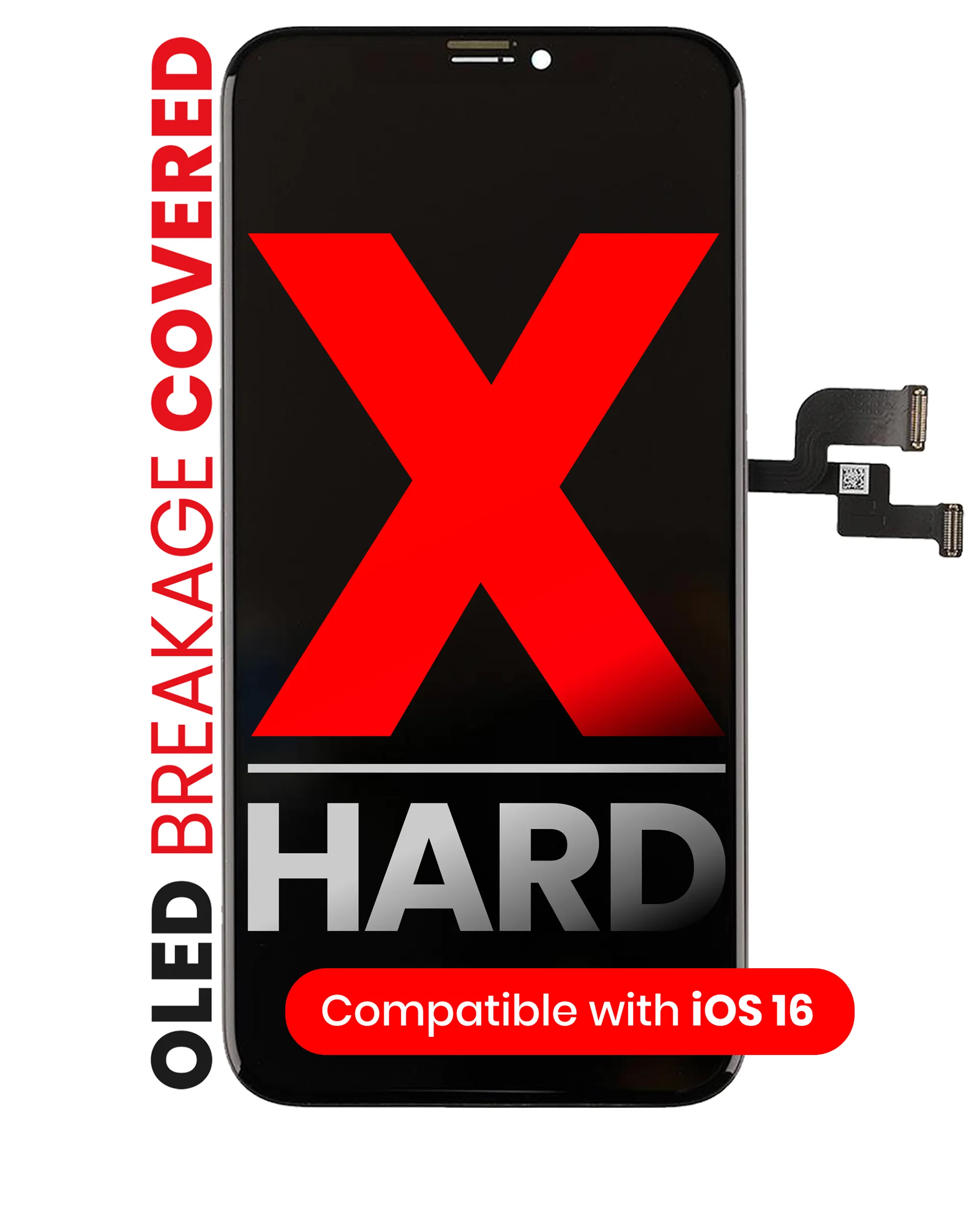 Für das iPhone X LCD -Display -Panel -Touchscreen -Digitalisierer -Montage Ersatz GX Hard OLED