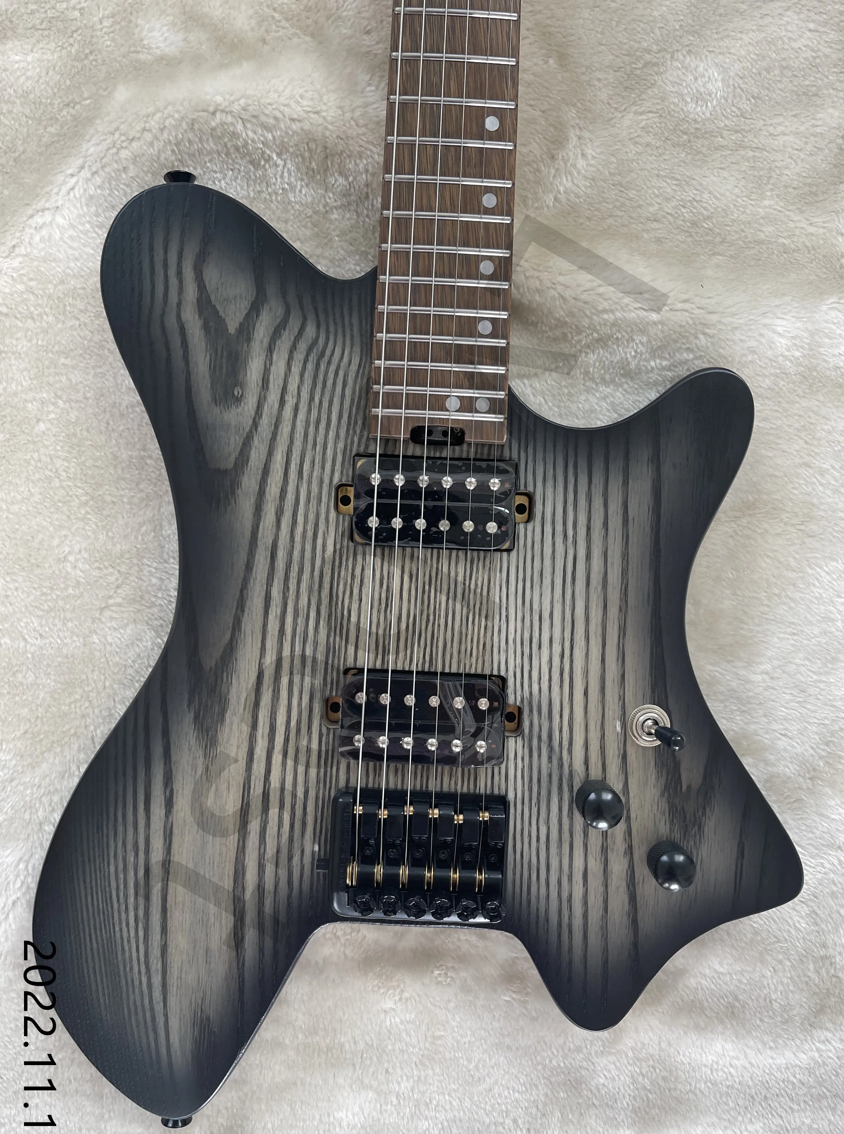 ◆6st Headless Guitar See Thru Black Schecter Synyster Gates Custom-6 TR-S Headless Guitar