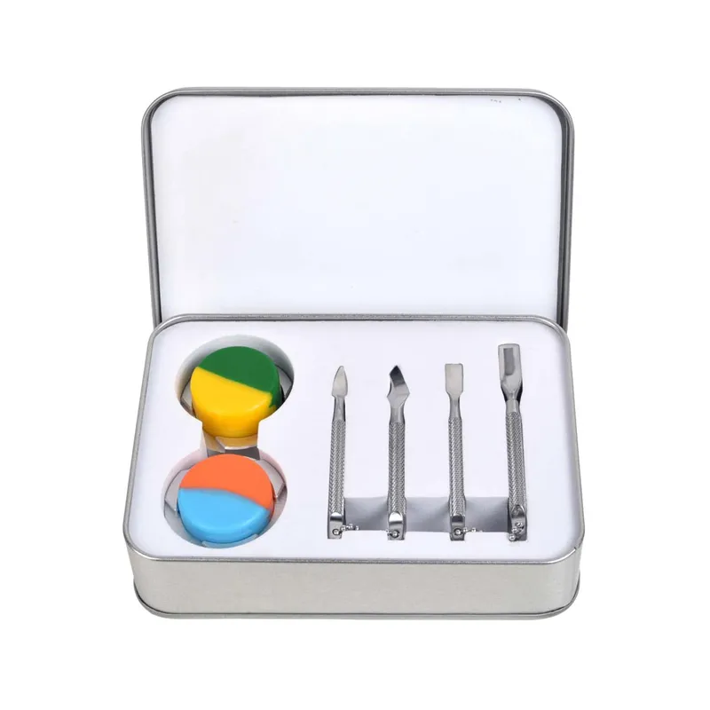 Accessories Rosineer Decarboxylation Capsule & Tool Kit Set Stainless Steel Dab Tools Titanium Nail for Dry Herb Tobacco Water Bong