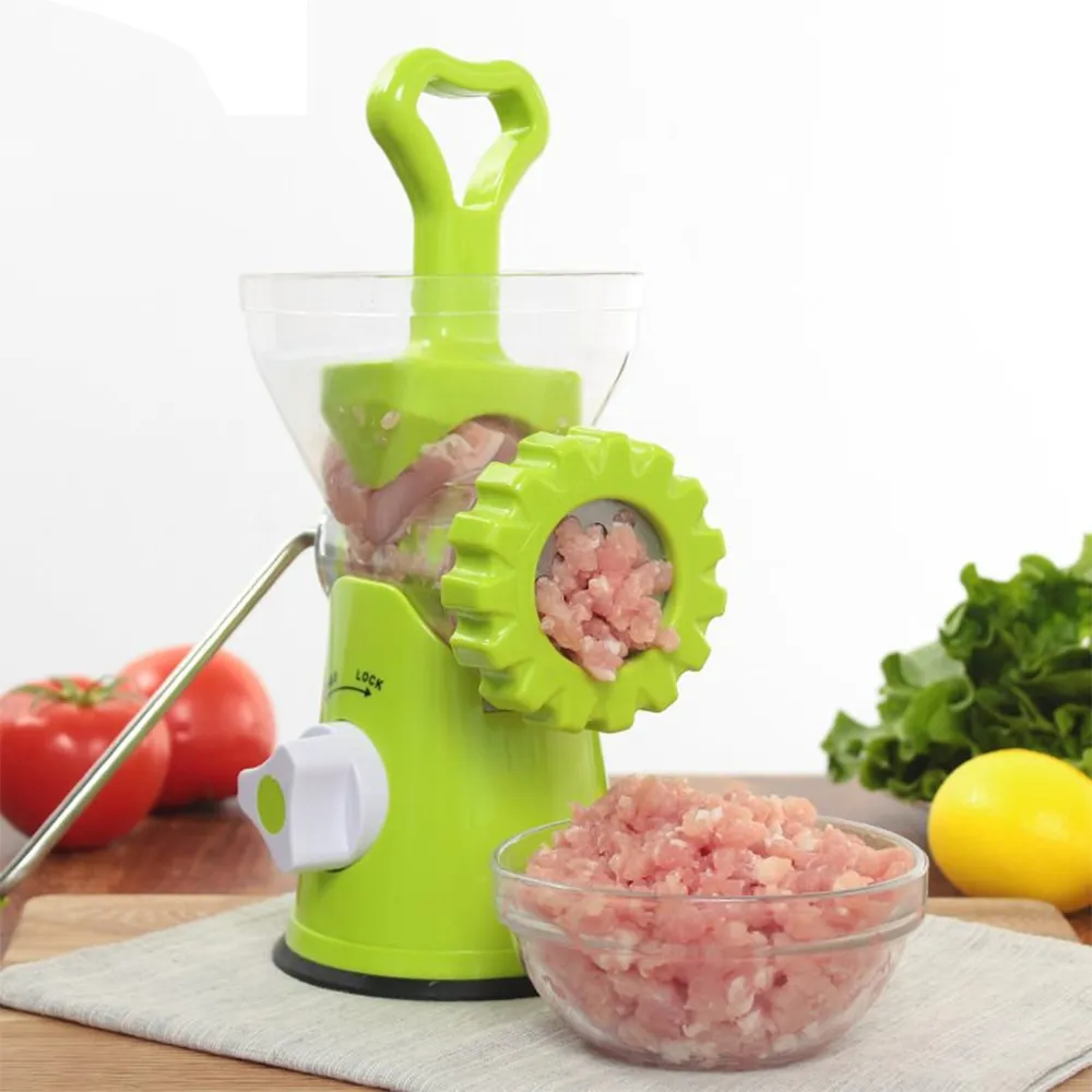 Köttkvarn manuell processorer mat mincer kök maskin korv tillverkare stuffer grönsak chopper mixer hushåll lavemangsverktyg