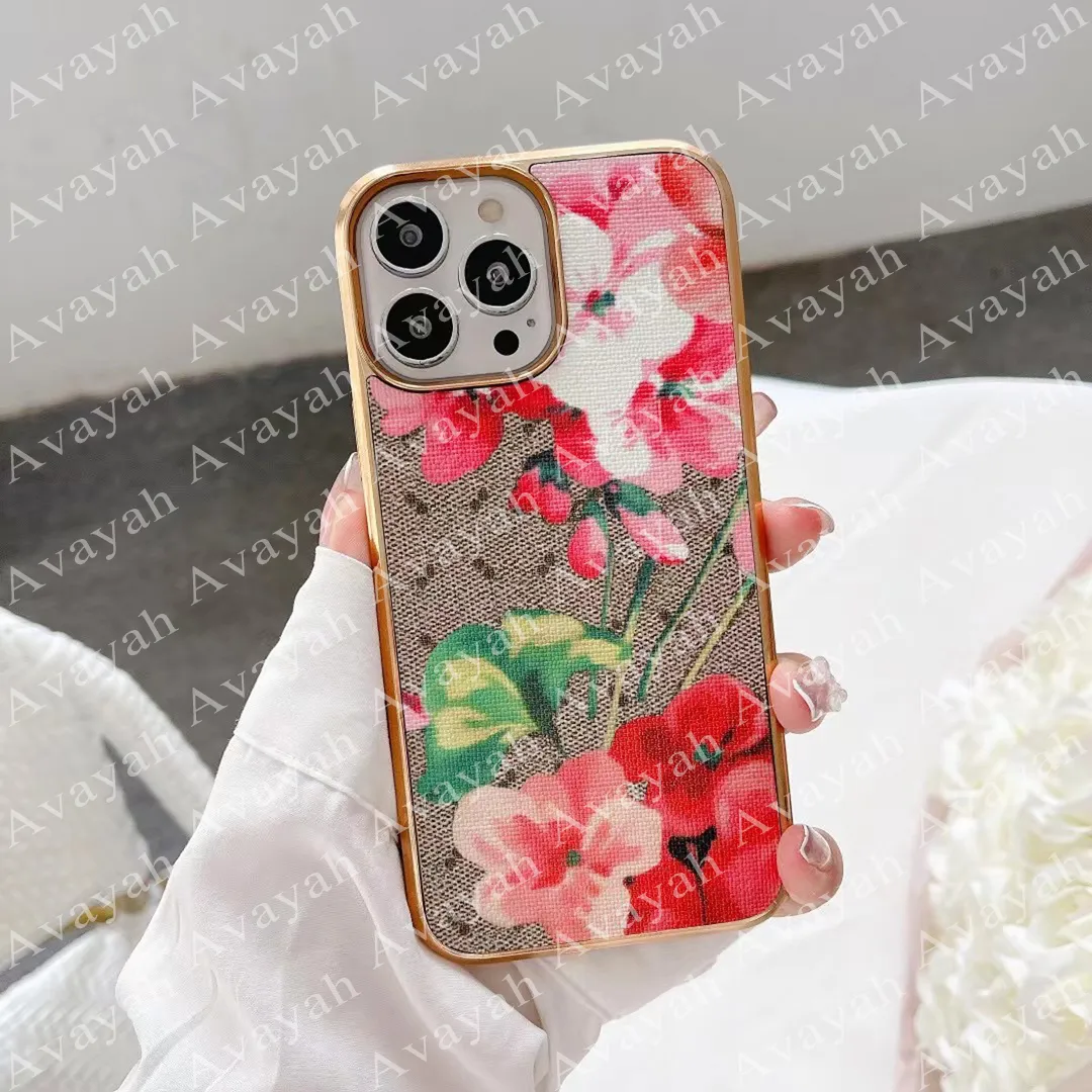 Classic Flower Phone Cases For IPhone 14 14pro 13 13pro 12 11 Pro Max X ...