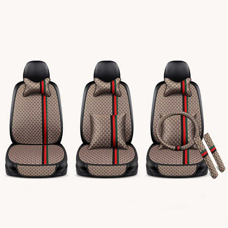 يغطي مقعد السيارة 3 ملحق وسادة القطن الحزام الحزام التوجيه العجلة العالمية T221110
