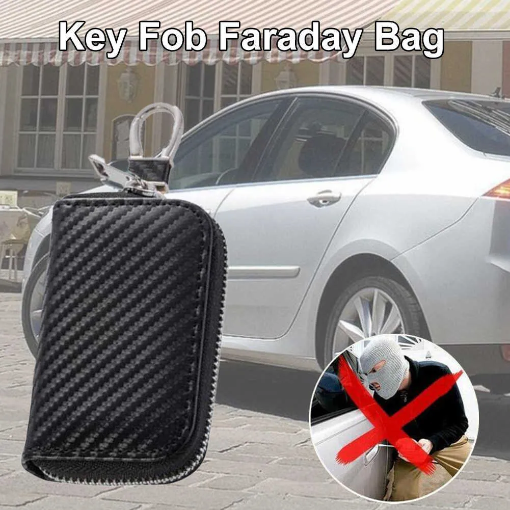 Faraday Key Fob Protector Box, RFID Signal Blocking Box, Faraday Bag Signal  Blocking Bag Shielding Pouch Wallet Case for Car Key : : Car &  Motorbike