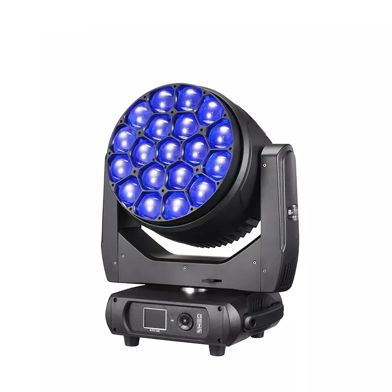 4pcs LED كبير العين المتحرك ضوء الرأس K15 19x40W 4in1 غسل Movinghead Zoom RGBW LED LED Stage DJ Equipment