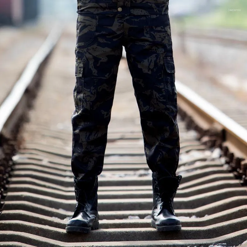 Pantalones de hombre 2022 trabajo hombres ejército fuerzas especiales entrenamiento táctico ropa suelta selva militar camuflaje pantalones