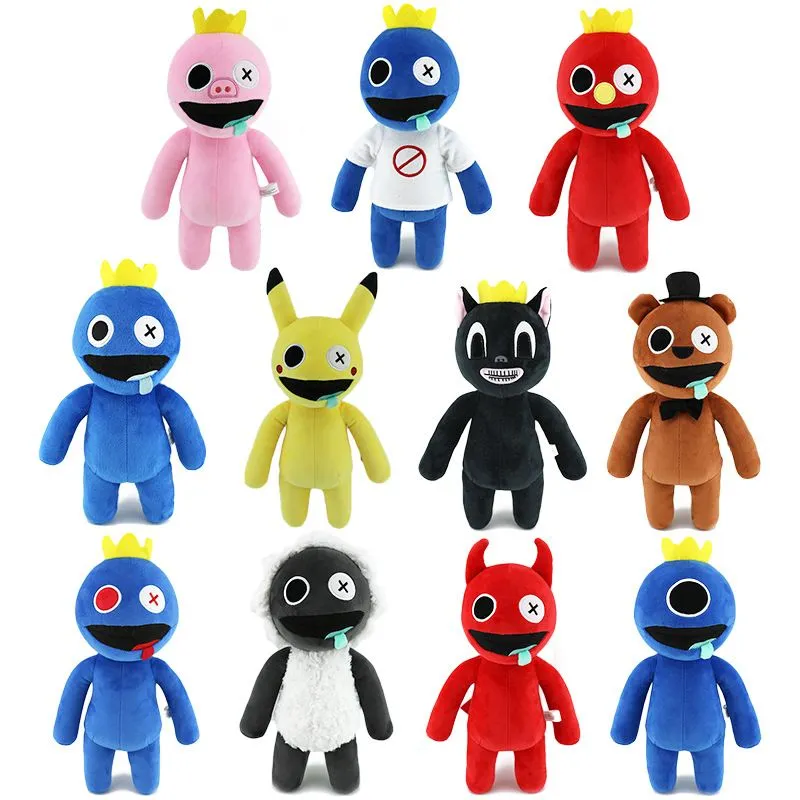 Rainbow Friends Blue/Green/Purple/Red/Pink/Yellow/Brown Plush,5 Pcs Cute  Game Cartoon Character Blue Plush Doll Toy,Halloween Christmas Birthday  Party Favor Gift for Best Friends and Kids (A) : : Toys & Games