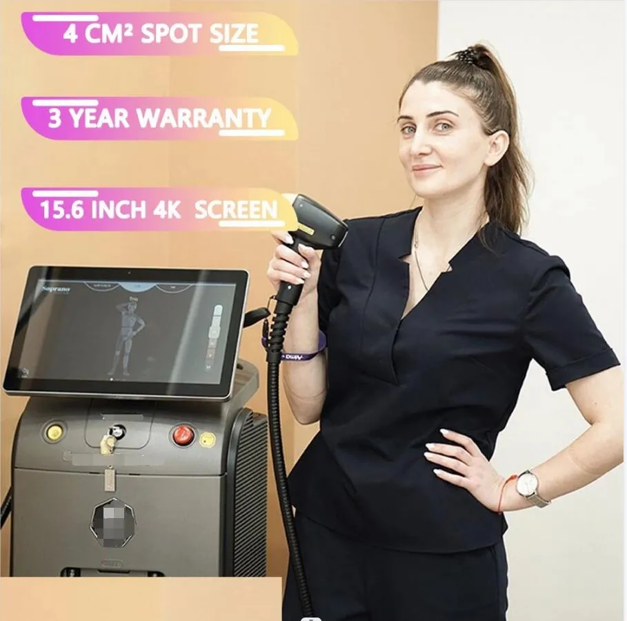 Diode Laser Machine 755nm 808nm 1064nm ICE Triple Wavelength Diode Lazer 3500W With Good Cooling System Painless Hair Removal Device