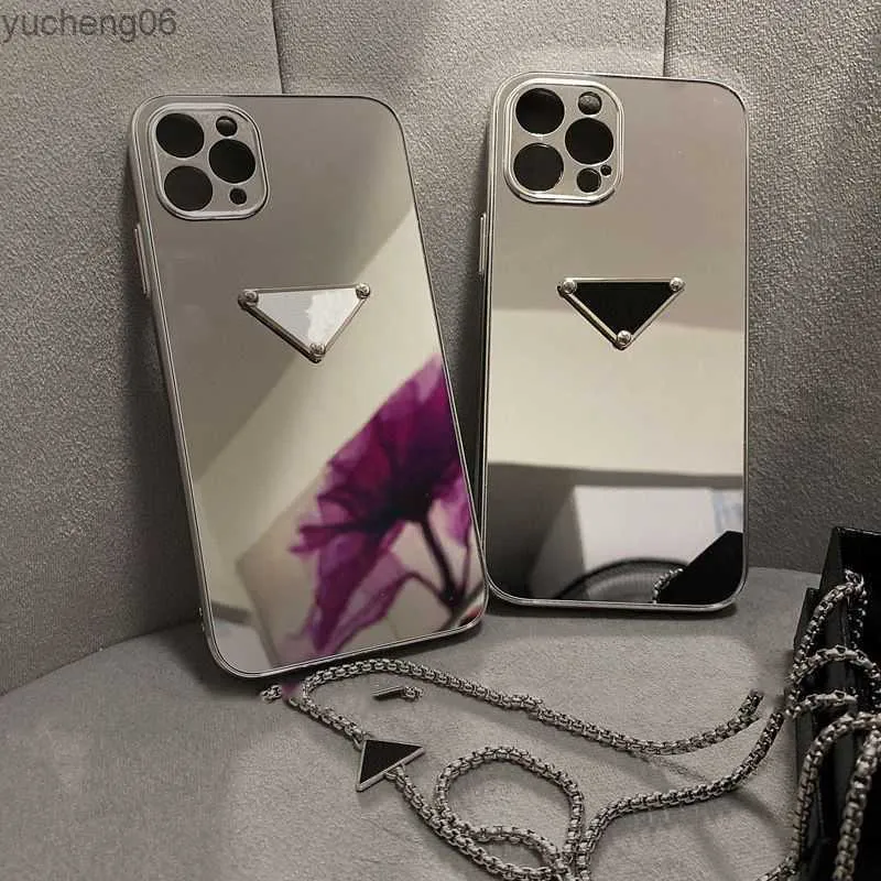 Fashion Designers Phone Case Mirror Phones Cases Classic Brand Designer Mens Womens Iphone 13 11 12 Pro 7 8 X XS