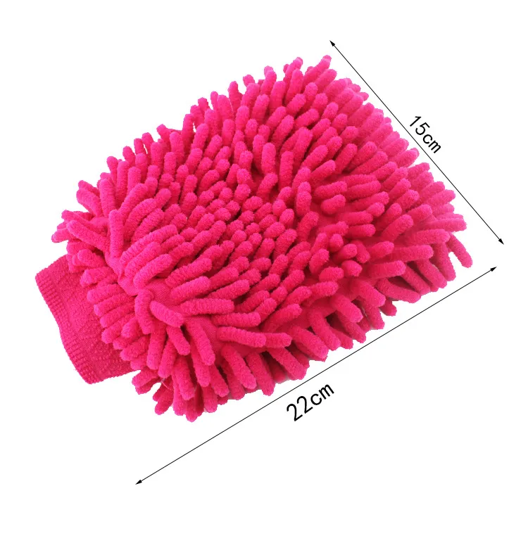 Car Wash Glove Chenille Coral Soft Microfiber Gloves