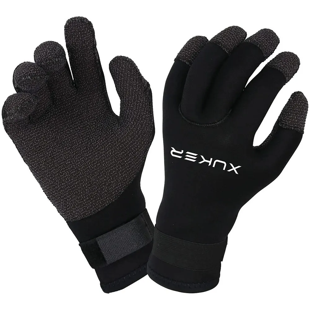 Vijf vingers handschoenen 3 mm neopreen duiken gesneden resistent Keep warm voor snorkelende peddels surfen kajakken kanoën speervissende watersporten 221110