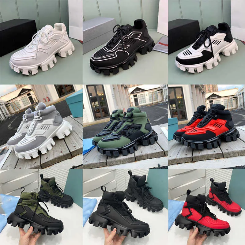 Mężczyzna Kobieta Przypadkowi Buty Cloudbust Thunder Trampki Buty Na Platformie Runner Trainer Outdoor Buta Dzianina Niski Top Wysoki Top Lekka Guma Nowe Kolory Z Pudełkiem NO338