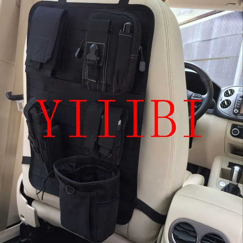 Universal Car Backseat Tactical Molle Organizer Storage Outdoor Travel Nylon Car Seat Back Protector